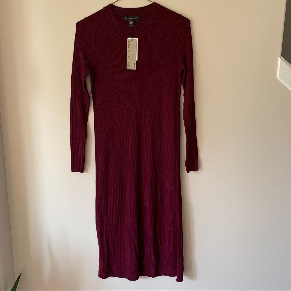 BANANA REPUBLIC Ribbed Sweater Dress // Size XXS